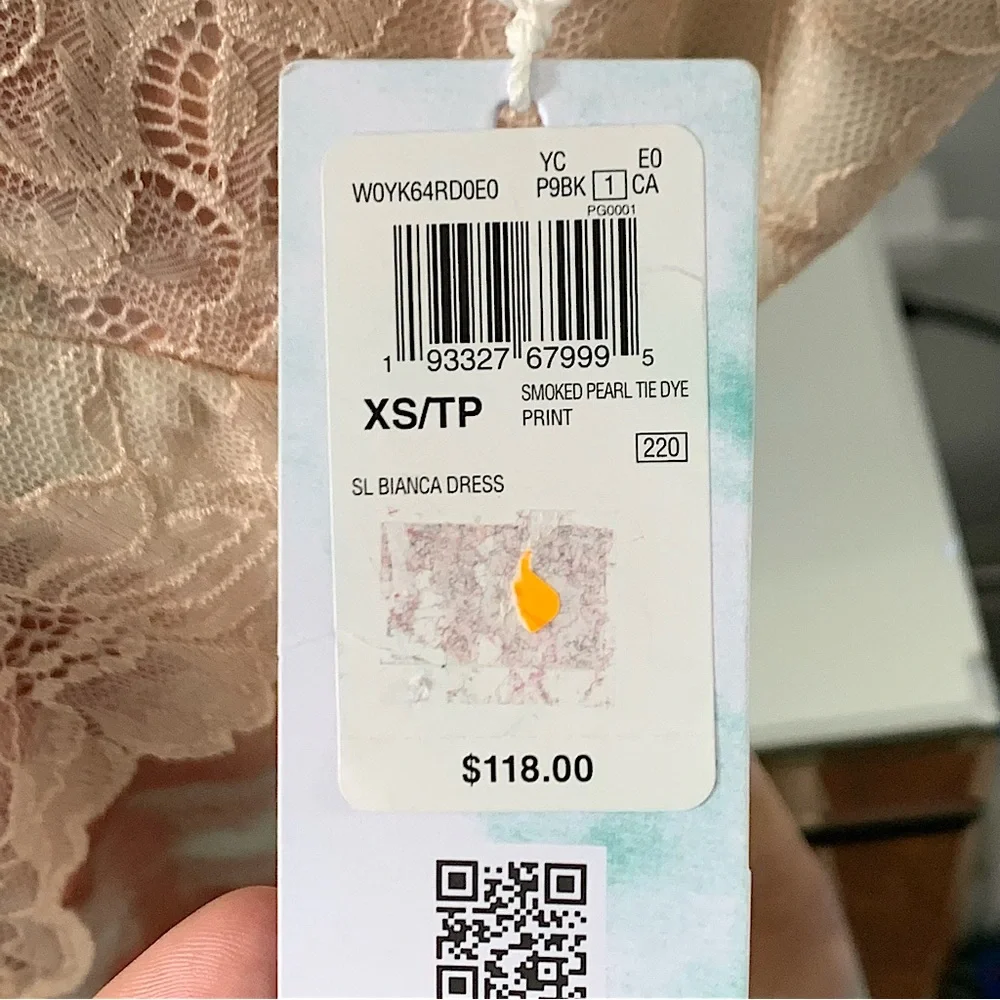 GUESS | Smoked pearl tie dye Bianca dress - Picture 11 of 11
